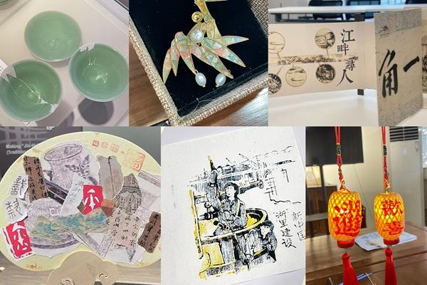 　　徐琳艳在浙江省博物馆完成的文创作品。受访者供图
