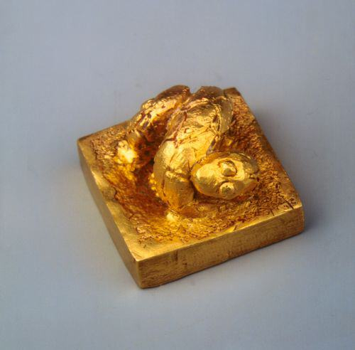 “滇王之印”纽铸成蛇的形状。云南省博物馆 供图