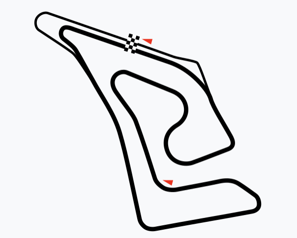 ▲ 上海天马赛车场赛道示意图，图源维基百科