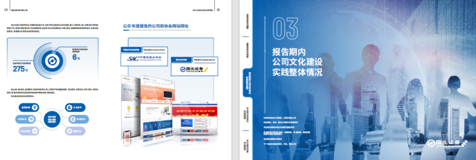 图为国元证券文化建设年报内文。
