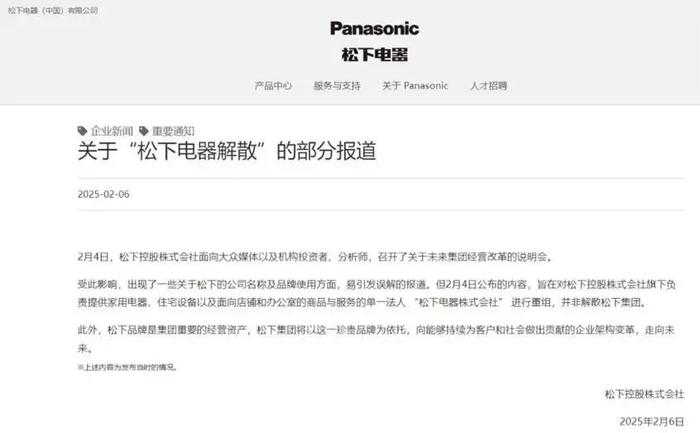 图源:松下控股株式会社