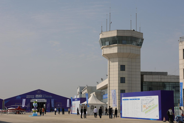 ▲2023年10月26日，西安，为期4天的无人机大会在航天基地开幕 图据视觉中国