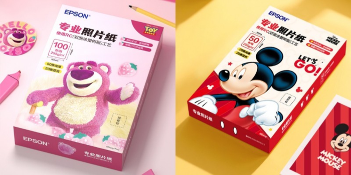 图：爱普生迪士尼正版授权合作照片纸帮用户定格美好
