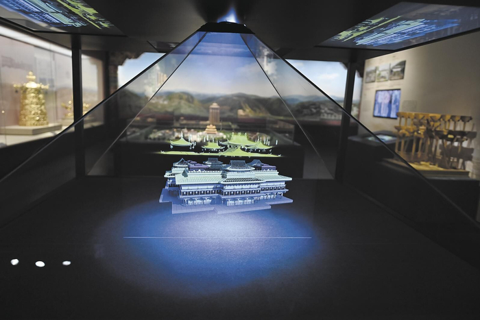 藏博物馆运用科技展现特色建筑。陆广涛 摄