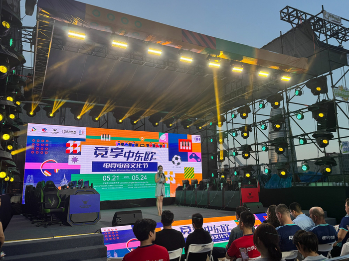 “竞享中东欧”电竞电音文化节活动现场（央广网发  鄂禹蒙  摄）