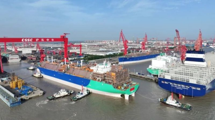沪东中华造船厂。 图源：官方微信号