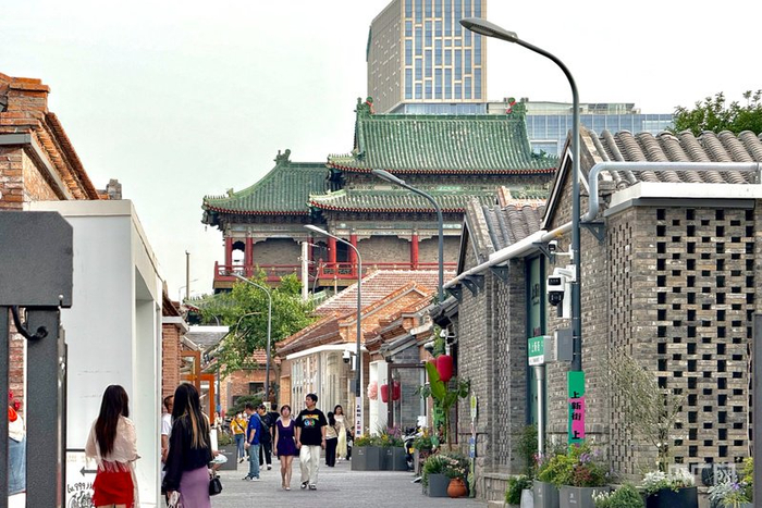 百年老街上新街打造消费新场景（央广网记者  李舜  摄）