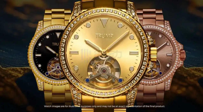 三款 Trump Tourbillon 腕表，图源来自&nbsp;Trump Tourbillon&nbsp;官网
