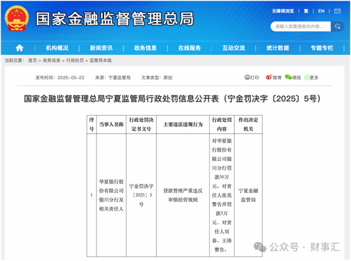 图片来源：国家金融监管总局截图