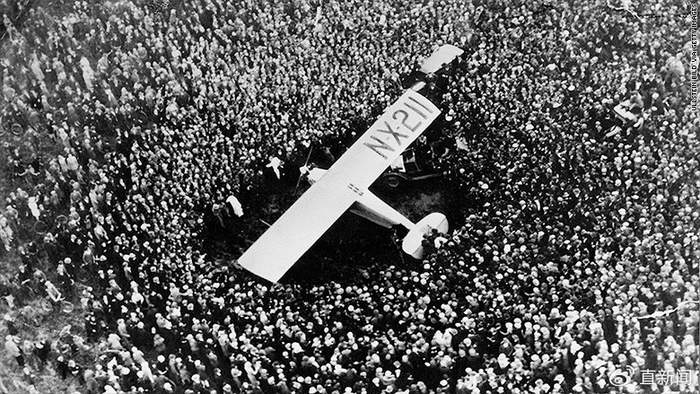 1927年不着陆飞越大西洋的“圣路易斯精神”号单翼机（资料图）