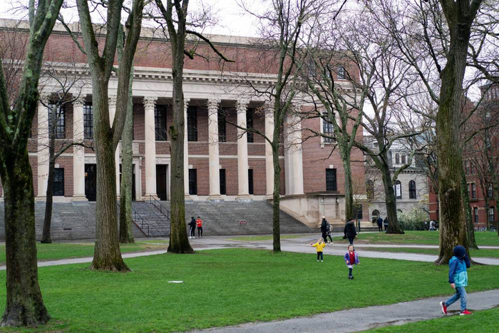 哈佛大学图书馆。新华社记者 刘杰 摄