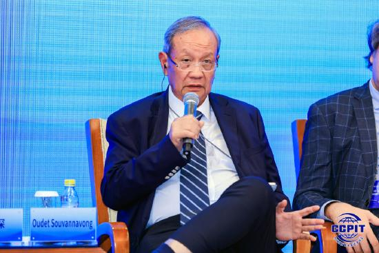 老挝国家工商会主席吴迪·苏万纳翁（Oudet Souvannavong）（图像由中国贸促会提供）