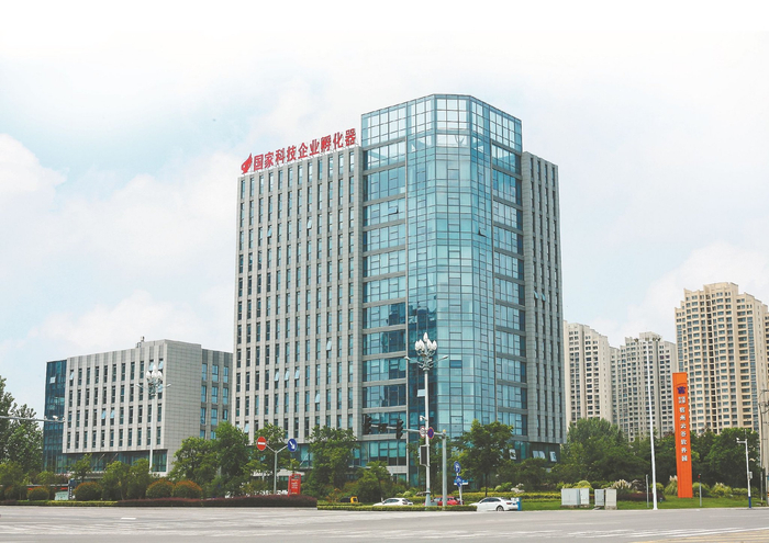 宿州市高新区阿尔法跨境电商产业园。（受访者供图）