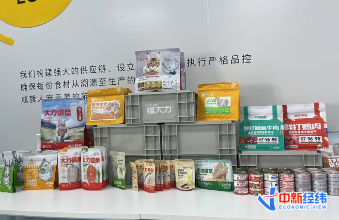 猫大力品牌宠物食品 来源：中新经纬 魏薇摄