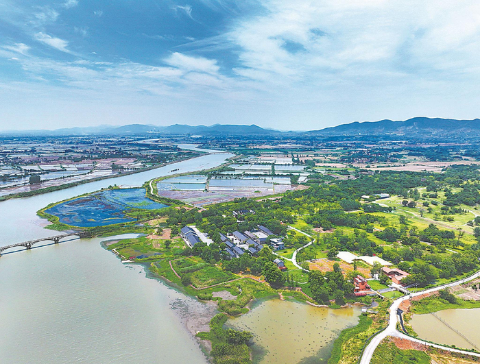 航拍凌家滩国家考古遗址公园。 视觉中国供图