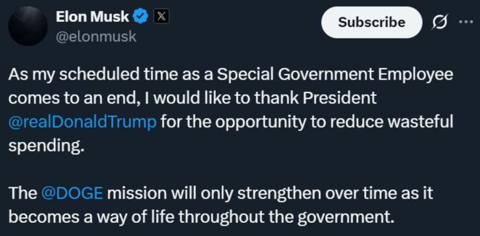 △马斯克社交平台截图