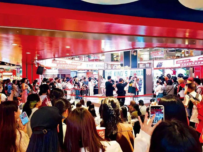 阅文举办的2024“全职高手城市巡回快闪”杭州站。图/受访者提供