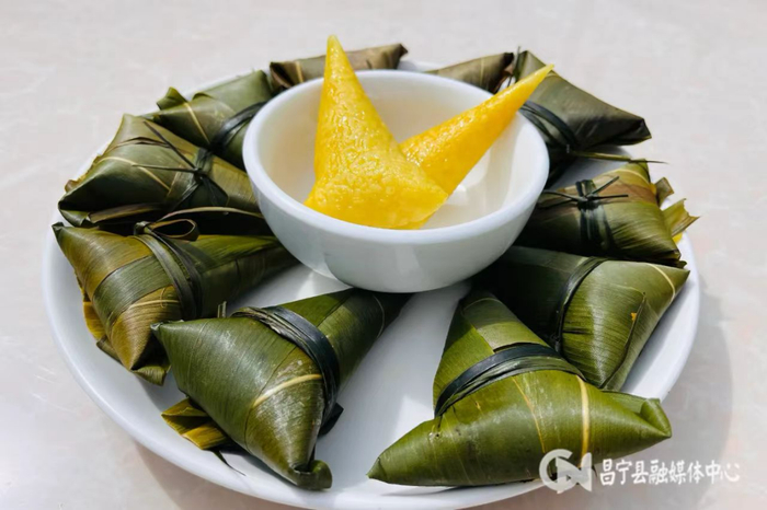 　　密蒙花粽 图源：“昌宁新闻网”微信公众号