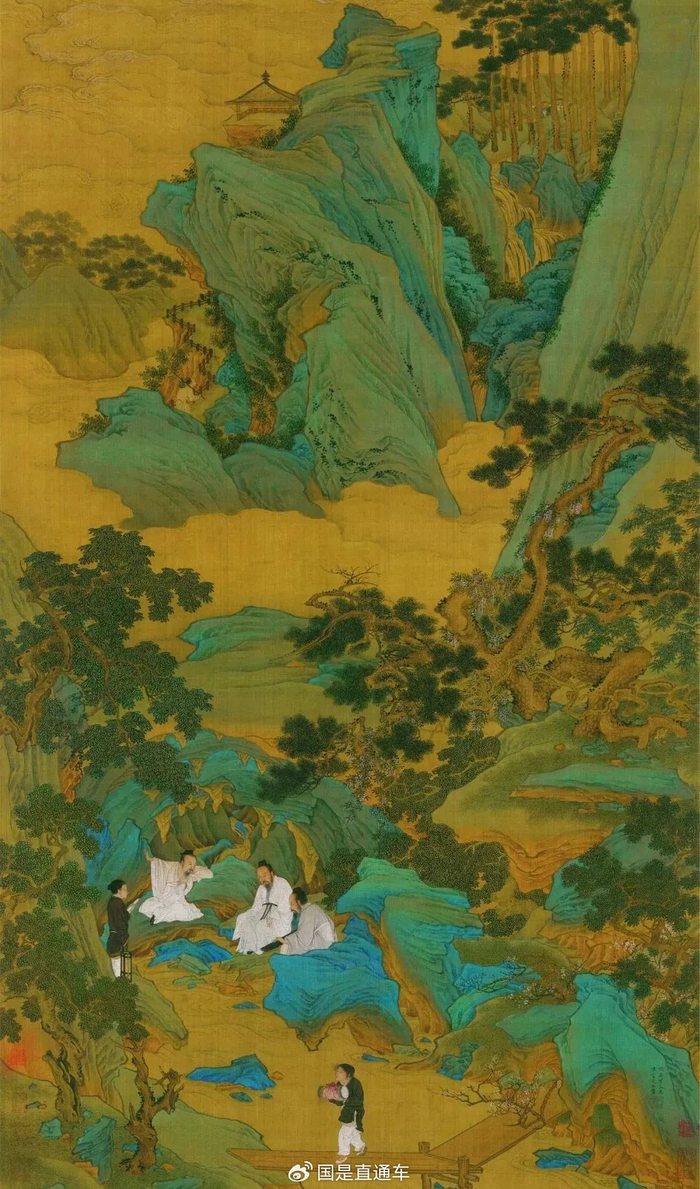 《桃源仙境图》局部