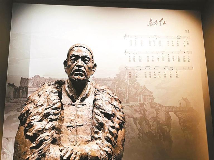 黄河文化博物馆“东方红”研学项目展示厅（局部）