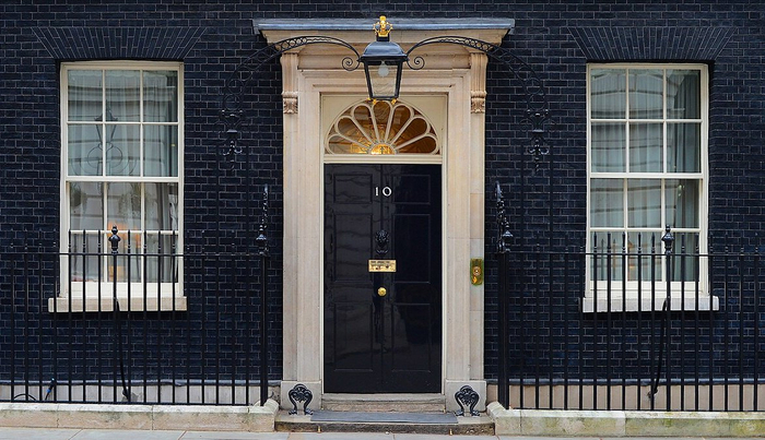 △英国首相府（资料图）