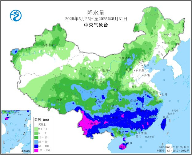 图2 全国降水量