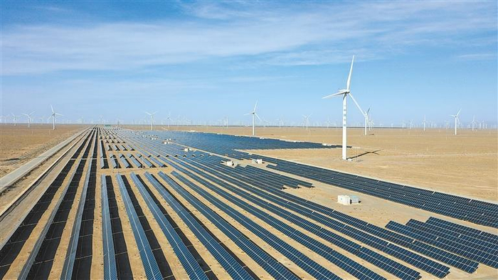     玉门风光基地。  本版图片摄影：新甘肃·甘肃日报记者 冯乐凯