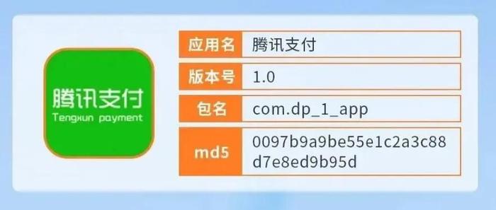 仿冒“腾讯支付”APP信息