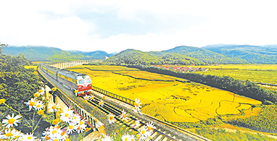 图为本溪市桓仁满族自治县乡村图景。