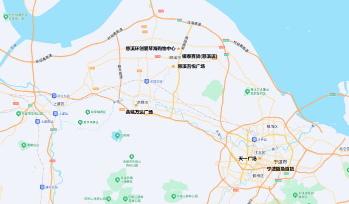 来源：百度地图，观点指数、商业客整理