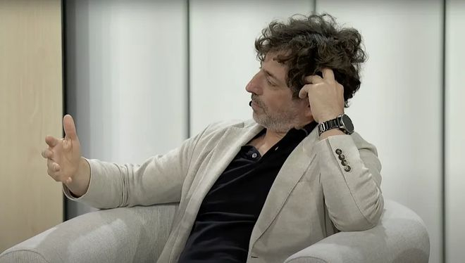 谢尔盖布林接受媒体采访 ｜ 图片来源：Google