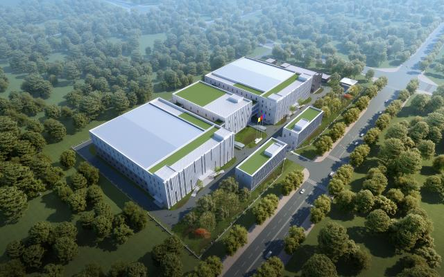 第三代等先进半导体产业标准化厂房项目（二期）效果图。