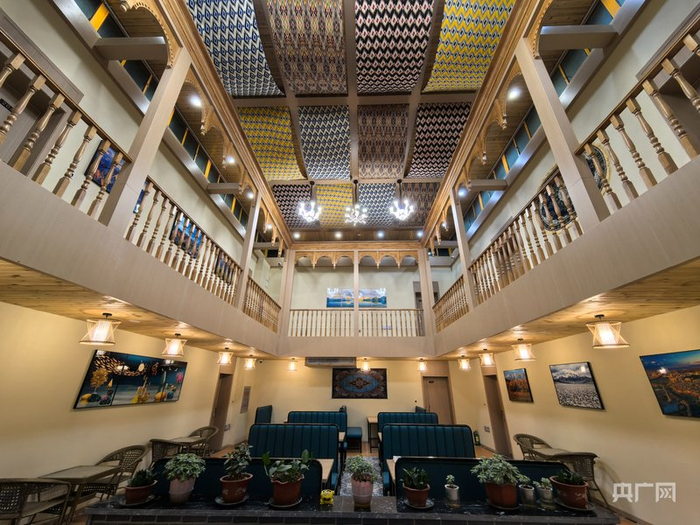 无花居民宿内部装潢  （央广网记者丁安  摄）