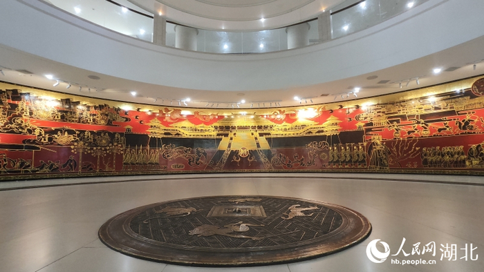 云梦县博物馆大厅。人民网记者 王郭骥摄