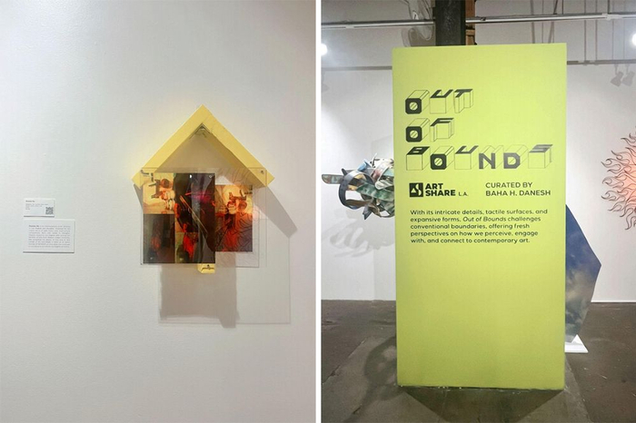 图:吴晓晓参展艺术作品,《Stepping your Comfort Zone》