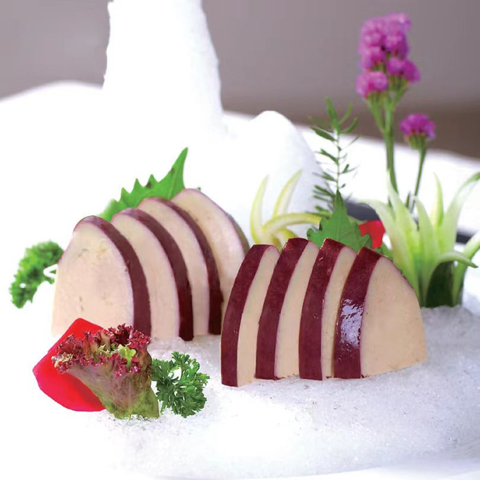 红酒蓝莓鹅肝。临朐县委宣传部供图