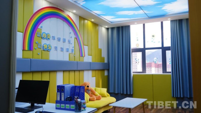 图为“一站式”询问救助中心抚慰舒缓区一角