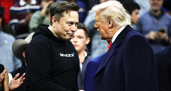 ▲马斯克与特朗普