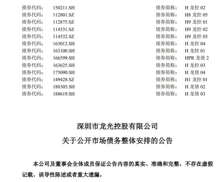 来源：龙光控股公告
