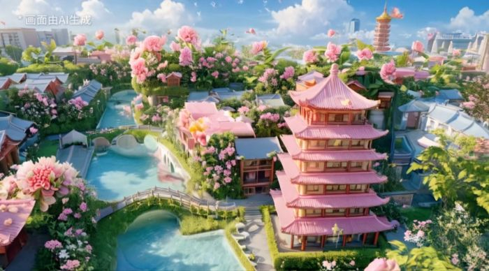 合肥三河古镇（AI效果图）