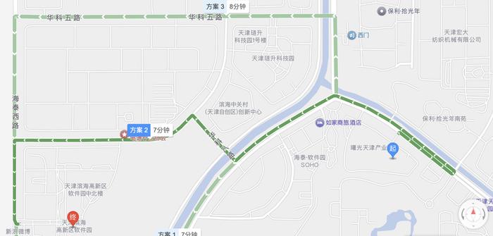 海光信息和中科曙光注册地 图源:高德地图