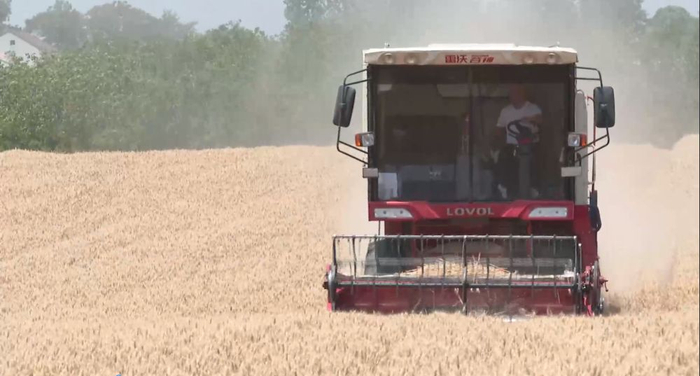 岐山县通过线上线下相结合，提升平台订单成交率，增加农机使用率。王一峰 摄