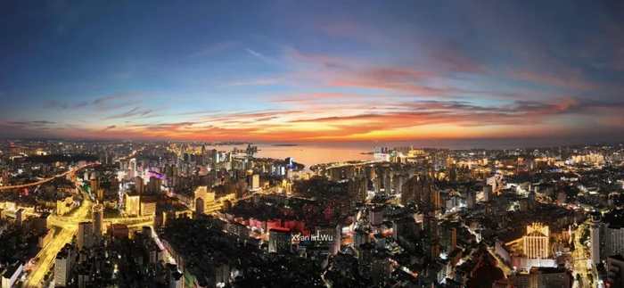 海口晚霞。图源：网友@吴炫林
