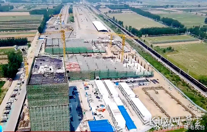 廊坊陆港物流园项目建设现场。长城网·冀云客户端通讯员 张磊 摄