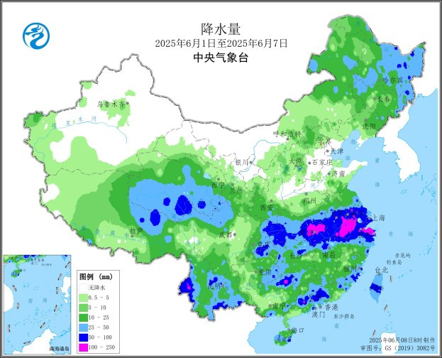 图2 全国降水量