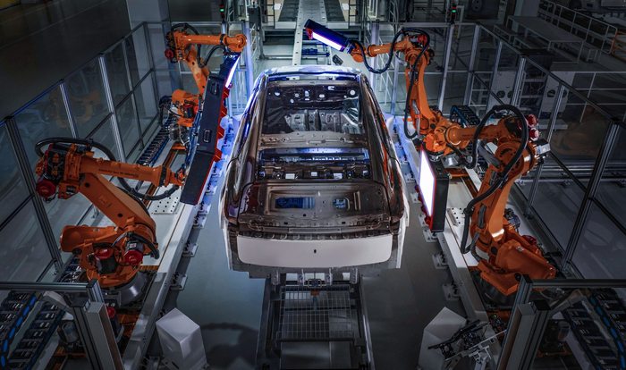 图为尊界超级工厂的AI智检。　　（企业供图）