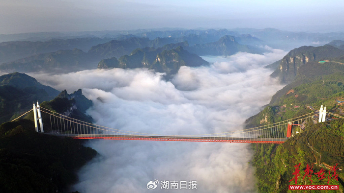 （矮寨大桥。姚方 摄）