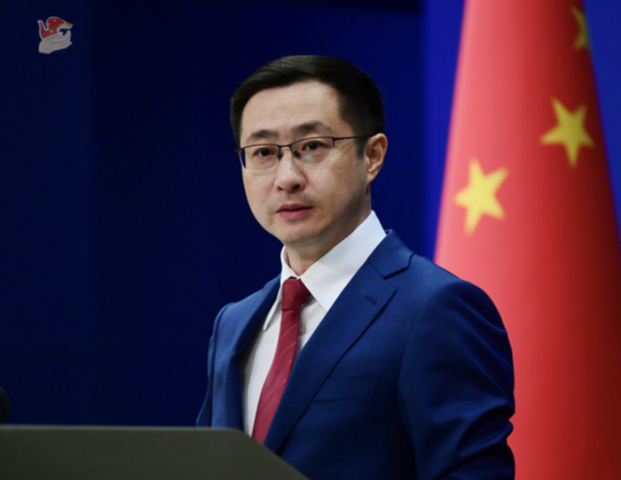 外交部发言人林剑 资料图 图源：外交部网站