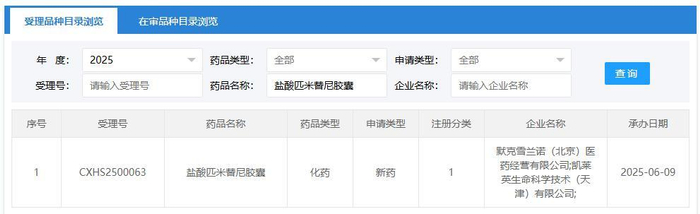 截图来源：CDE官网