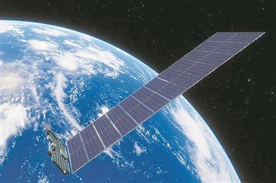  “星链”卫星在轨运行。图片来源：英国《新科学家》网站